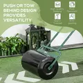 Outsunny 38L Fillable Cylinder Steel Lawn Roller - Dark Green - 6