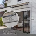 Outsunny 2.5 x 2m Electric Awning with Remote Controller, Aluminium Frame DIY Retractable Awning, UV30+ Sun Shade Canopy for Garden Patio Deck Door Window, Beige - 7