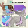 Outsunny Kids Picnic Table and Chair Set, Fairy Themed Outdoor Garden Furniture w/ Foldable Chairs, Adjustable Parasol - 8