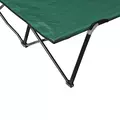 Outsunny Double Camping Cot Bed, with Bag - Green - 8