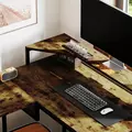 HOMCOM Industrial 'L' Shaped Multi-Work Desk - Brown - 9