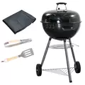 Outsunny Portable Kettle Charcoal Grill - Black - 1