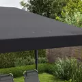 Outsunny Pop Up Gazebo 3 x 6m, Foldable Canopy Tent, Height Adjustable Wedding Awning Canopy w/ Carrying Bag, Black - 9