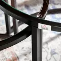 HOMCOM Two-Piece Nest of Glass-Top Coffee Tables - 8