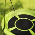 AIYAPLAY 100cm Diameter Nest Seat for Kids with Height Adjustable Hanging Ropes for Outdoor, Playground, Garden, Green - 7
