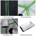 Outsunny Grow Tent Reflective Mylar Hydroponic with Adjustable Vents and Floor Tray for Indoor Plant Growing, 120 x 60 x 150 cm (47" x 23.5" W x 59") - 4