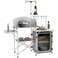 Outsunny Multi-Feature Folding Camping Kitchen, with Wind Shield - 1