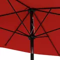 Outsunny 2 x 3 m Rectangular Parasol Umbrella - Red - 9