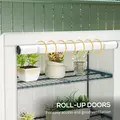Outsunny Four-Tier Mini Greenhouse - Grey/White - 6