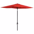 Outsunny 2 x 3 m Rectangular Parasol Umbrella - Red - 1