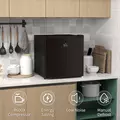 HOMCOM 35L Mini Freezer, -24℃ to -14℃ Temperature - Black - 8