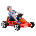 AIYAPLAY 6V Electric Go Kart for Kids with Music, Light, Horn, for 3-5 Years, Red - 1
