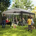 Outsunny 6 x 3 m Pop-Up Steel Frame Gazebo Grey - 2