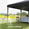 Outsunny 6 x 3 m Pop-Up Steel Frame Gazebo Grey - 7