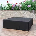 Outsunny Large Patio Garden Furniture Set Cover 600D Oxford Square Waterproof, 230 x 230 x 70 cm, Black - 8
