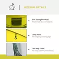 Outsunny 4 Person Pop-up Camping Tent Family Tent with Ground Sheet, 4 Windows and Portable Carry Bag for Beach Outdoor Trip, Yellow - 5