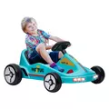 AIYAPLAY 6V Electric Go Kart for Kids with Music, Light, Horn, for 3-5 Years, Blue - 1