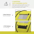 Outsunny 4 Person Pop-up Camping Tent Family Tent with Ground Sheet, 4 Windows and Portable Carry Bag for Beach Outdoor Trip, Yellow - 6