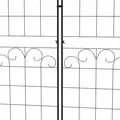 Outsunny Metal Trellis Set of 2, Garden Trellis for Climbing Plants Support Frames, Floral Design - 8
