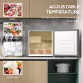 HOMCOM 35L Mini Freezer, -24℃ to -14℃ Temperature - Grey - 4