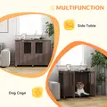 PawHut Dog Crate Table for Medium and Large Dogs with Magnetic Door for Indoor Use, 116 x 60 x 87 cm, Purple - 5