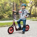 AIYAPLAY Kids Scooter with Adjustable Handlebar, Children's Kick Scooter with Non-slip Footplate, Rear Brake, Kickstand, Red - 2