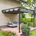Outsunny 3 x 3 m Pergola, with Sliding Canopy - Grey - 7