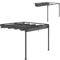 Outsunny 3 x 3 m Pergola, with Sliding Canopy - Grey - 1