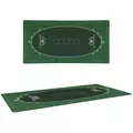 SPORTNOW Professional Poker Mat, Six-Player Water-resistant Poker Table with Felt Surface, Carry Bag, Green - 1