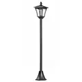 Outsunny Outdoor Garden Solar Post Lamp Sensor Dimmable LED Lantern Bollard Pathway 1.6M Tall – Black - 1