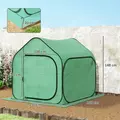 Outsunny 150 x 148cm Pop-Up Greenhouse - Green - 3