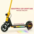 SPORTNOW Folding Electric Scooter for Kids, with Dual Brakes, Front Suspension, LED Colourful Lights - 6