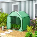 Outsunny 150 x 148cm Pop-Up Greenhouse - Green - 2