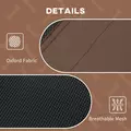 PawHut Raised Dog Bed Waterproof Elevated Pet Cot with Breathable Mesh UV Protection Canopy Brown, for XL Dogs, 122 x 92 x 108cm - 5