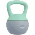 SPORTNOW 6KG Soft Kettlebell, Kettlebell with Non-Slip Handle for Home Gym, Weight Lifting, Strength Training, Green/Grey - 1