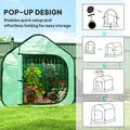 Outsunny 150 x 148cm Pop-Up Greenhouse - Green - 4