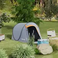 Outsunny Two-Man Pop-Up Dome Tent, with Accessories - Grey - 2