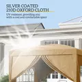 Outsunny 3 x 3(m) Pop Up Gazebo - Khaki - 5