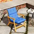 Outsunny 115 x 56cm Rocking Chair Padded Seat Cushion - Blue - 8