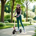 SPORTNOW Folding Electric Scooter for Kids, with Dual Brakes, Front Suspension, LED Colourful Lights, Pink - 2