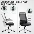 HOMCOM Mesh Back Adjustable Office Chair - Black - 8