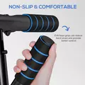 SPORTNOW Pull-Up Bar, No-Drilling Chin-Up Bar, Push-Up Stand with Resistance Bands, Padded Handles for Home Gym Exercise, Blue - 9