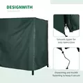 Outsunny 152 x 177cm Three-Seater Swing Chair Protective Cover Green - 4