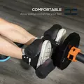 SPORTNOW Tibialis Trainer Tib Bar for Strengthening Calves Shins Ankles, Fits 5cm Weight Plates - 5