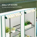 Outsunny Three-Tier Mini Greenhouse - White - 6