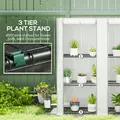 Outsunny Three-Tier Mini Greenhouse - White - 5
