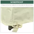 Outsunny 600D Oxford Cloth Furniture Cover Single Chair Garden Patio Outdoor Protector Waterproof 68x87x44-77cm - 6