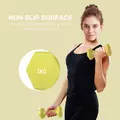 SPORTNOW 2 x 1kg Hexagonal Dumbbells Weights Set with Non-Slip Grip for Home Gym Workout, Yellow - 6