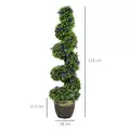 HOMCOM Set of Two 115cm Artificial Lavender Trees - 3