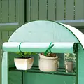 Outsunny Four Shelf Mini Greenhouse - Green - 8